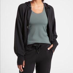 Athleta Balance Summer zip Sweatshirt Small NWOT